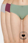 Rosaline Cyber Grove Medium Rise Full Coverage Hipster Panty (Pack of 3) - Multicolor — thumbnail 1
